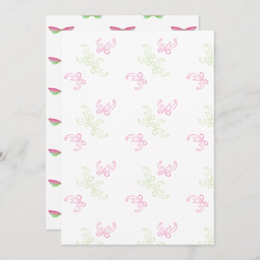 葉と蝶紙 (正面/裏面)