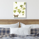 葉と蝶 キャンバスプリント (インサイチュ (寝室))