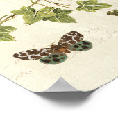 葉と蝶 ポスター (角)