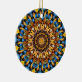 葉とPebbles Mandala 02 セラミックオーナメント (右)