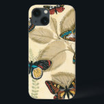 葉にすべっている蝶 iPhone 13ケース<br><div class="desc">豪華な蝶がいかにあるかこの絵画を理解するのを救済すれば知らなければ。 ミーガンMeagherは葉にすべっている蝶のグループの美しい演出を作成しました。 あなたの家に置くべきすばらしい芸術品!</div>