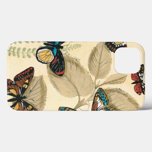 葉にすべっている蝶 Case-Mate iPhoneケース (裏面 (横))