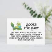 葉にベビー読の毛虫の本 招待状 (スタンド正面)