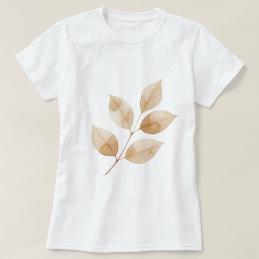 葉のついた枝 Tシャツ (デザイン正面)