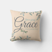 葉のついた驚くべき優雅さ クッション (正面)