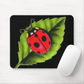 葉のてんとう虫 マウスパッド (マウス)