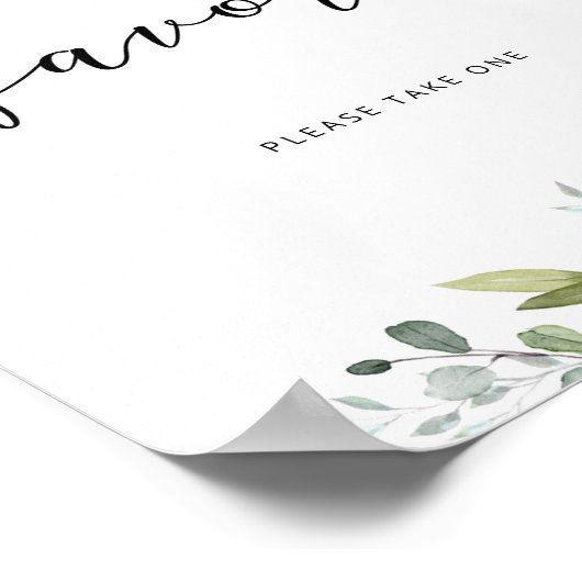 葉のイラストが素敵なユーカリのポスターをお願いします。 ポスター (角)