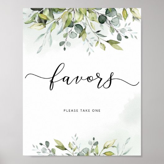 葉のイラストが素敵なユーカリのポスターをお願いします。 ポスター (正面)