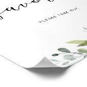 葉のイラストのユーカリのポスターをお楽しみください ポスター (角)