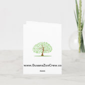 葉のエコdesign.pngのためのリサイクルの木 カード (裏面)