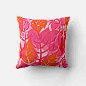 葉のエレガンス鮮やかパターン クッション (裏面)