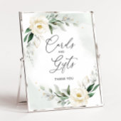 葉のエレガントな花のカードとギフトのポスター ポスター