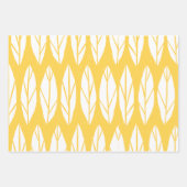 葉のエレガントパターン ラッピングペーパーシート (正面)