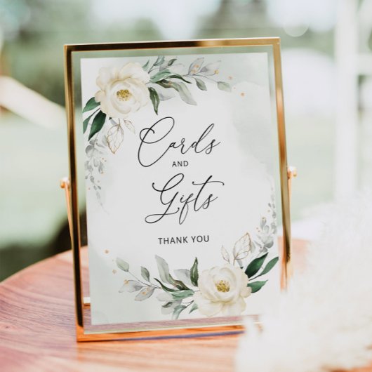 葉のエレガントフローラカードとギフトポスター ポスター