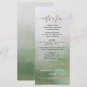 葉のエレガントメニューの水結婚色 メニュー (正面/裏面)