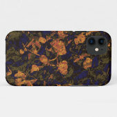葉のカムフラージュパターンに対するオレンジ花 Case-Mate iPhoneケース (裏面(横))