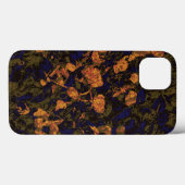 葉のカムフラージュパターンに対するオレンジ花 Case-Mate iPhoneケース (裏面 (横))