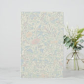 葉のカムフラージュパターンに対する花 便箋 (スタンド正面)