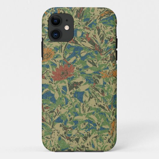 葉のカムフラージュパターンに対する花 Case-Mate iPhoneケース (裏面)