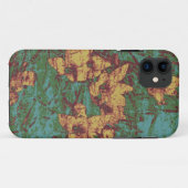 葉のカムフラージュパターン2に対する黄色い花 Case-Mate iPhoneケース (裏面(横))