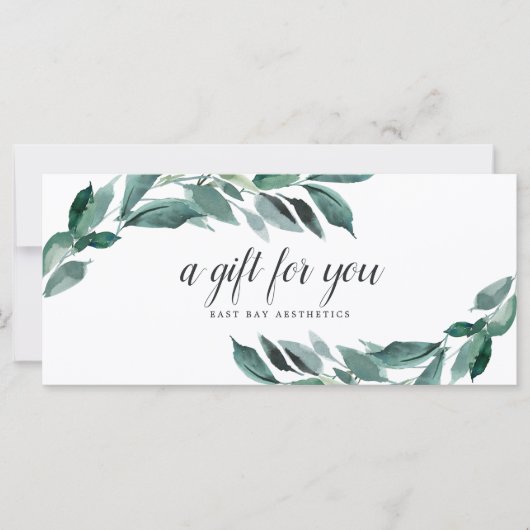 葉のギフト券 (正面)