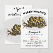 葉のギルド海のナメクジ漫画イラストレーション 招待状 (正面/裏面)