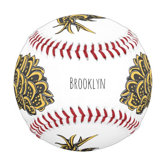 葉のギルド海のナメクジ漫画イラストレーション 野球ボール (正面)