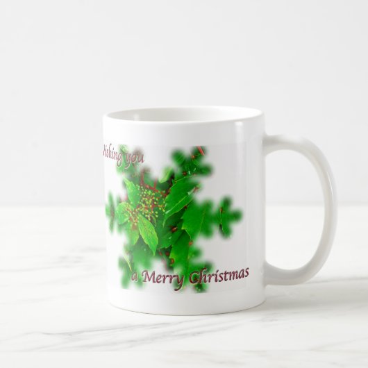 葉のクリスマスマグ コーヒーマグカップ (右)