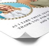 葉のグリッター花嫁ギフトポスターの親 ポスター (角)