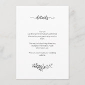 葉のシルエットが上品なカード エンクロージャーカード (正面)