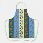 葉のストライプのエプロン エプロン (正面)