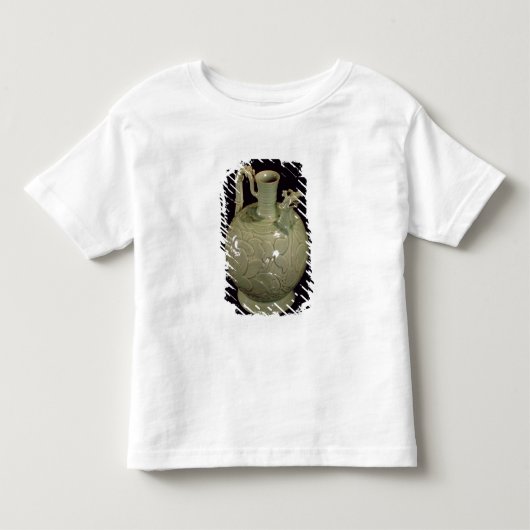 葉のデザインの2噴出水差し トドラーTシャツ (正面)