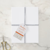 葉のパターンありがとう結婚のギフトラベル ギフトタグ (より糸付き)