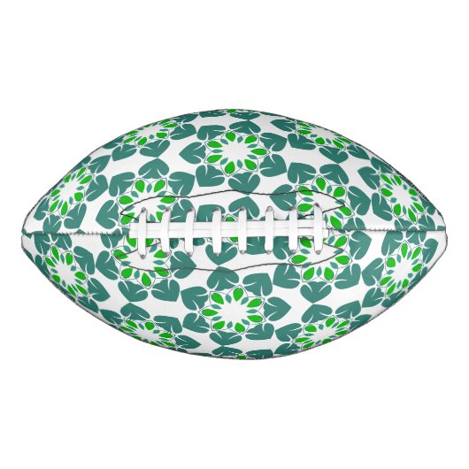 葉のパターン、のパター葉ン、緑の葉 アメリカンフットボール (正面)