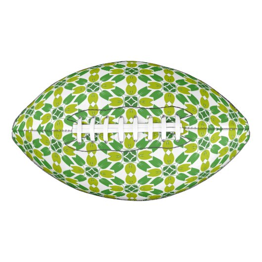 葉のパターン、のパター葉ン、緑の葉 アメリカンフットボール (正面)