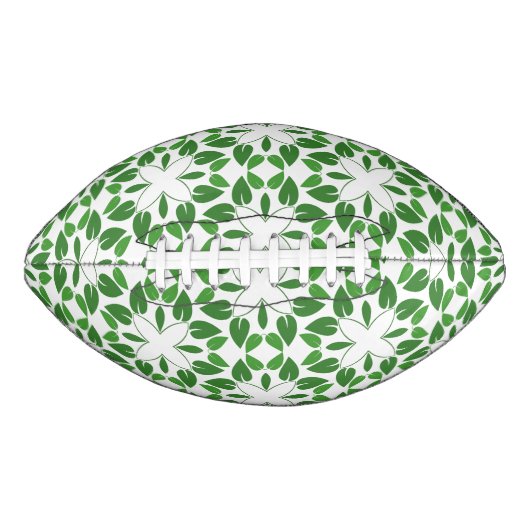 葉のパターン、のパター葉ン、緑の葉 アメリカンフットボール (正面)