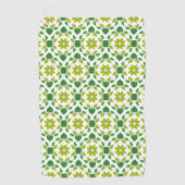 葉のパターン、のパター葉ン、緑の葉 ゴルフタオル (正面)