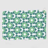 葉のパターン、のパター葉ン、緑の葉 ゴルフタオル (横)