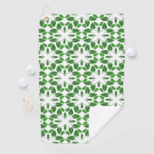 葉のパターン、のパター葉ン、緑の葉 ゴルフタオル (インサイチュ)