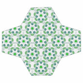 葉のパターン、のパター葉ン、緑の葉 サッカーボール (フラット)