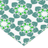 葉のパターン、のパター葉ン、緑の葉 ショートテーブルランナー (コーナー)