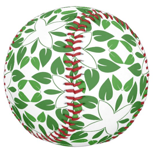 葉のパターン、のパター葉ン、緑の葉 ソフトボール (アングル)