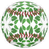 葉のパターン、のパター葉ン、緑の葉 ソフトボール (正面)