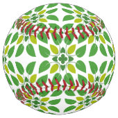 葉のパターン、のパター葉ン、緑の葉 ソフトボール (正面)