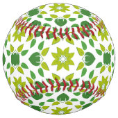 葉のパターン、のパター葉ン、緑の葉 ソフトボール (正面)