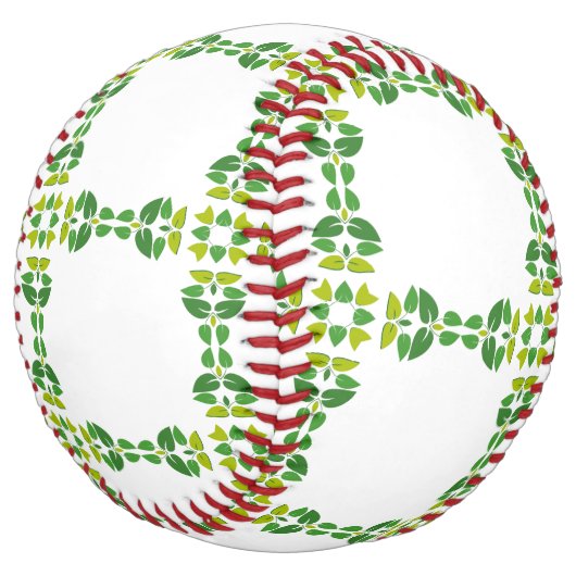 葉のパターン、のパター葉ン、緑の葉 ソフトボール (アングル)