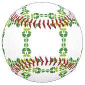 葉のパターン、のパター葉ン、緑の葉 ソフトボール (正面)