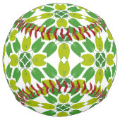 葉のパターン、のパター葉ン、緑の葉 ソフトボール (裏面)