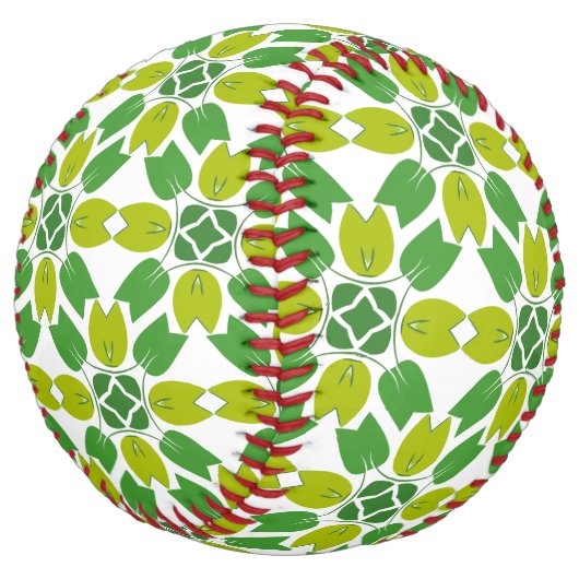 葉のパターン、のパター葉ン、緑の葉 ソフトボール (アングル)