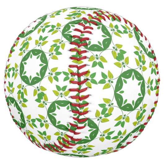 葉のパターン、のパター葉ン、緑の葉 ソフトボール (アングル)